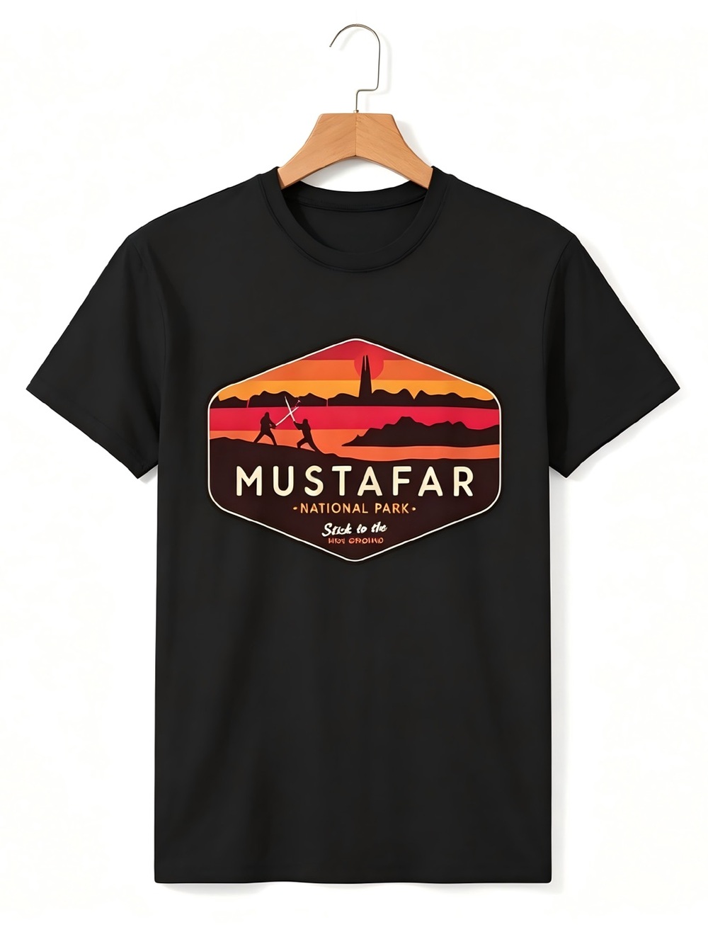 Mustafar Star Wars Geek Parody Graphic Womens Mens T-shirt Unisex Movie Fan